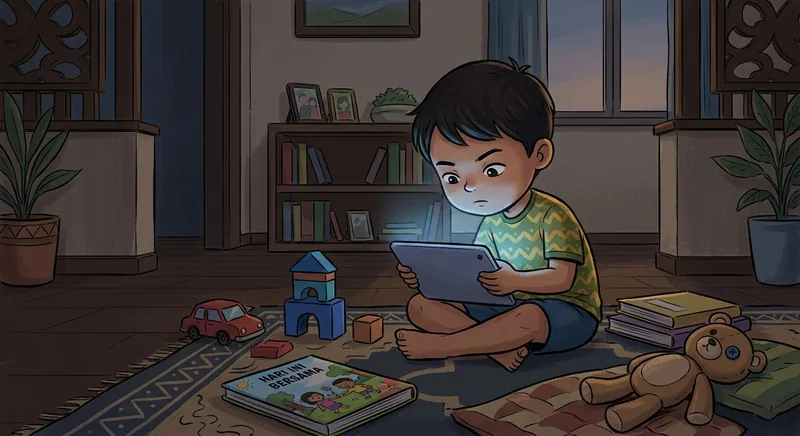 Anak terlalu lama dengan gajet